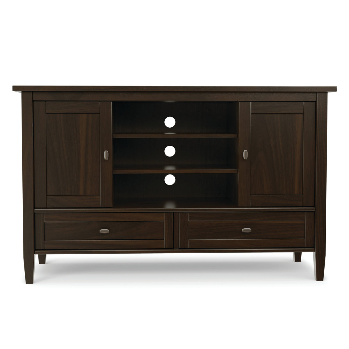 Brunette Brown | Warm Shaker TV Media Stand
