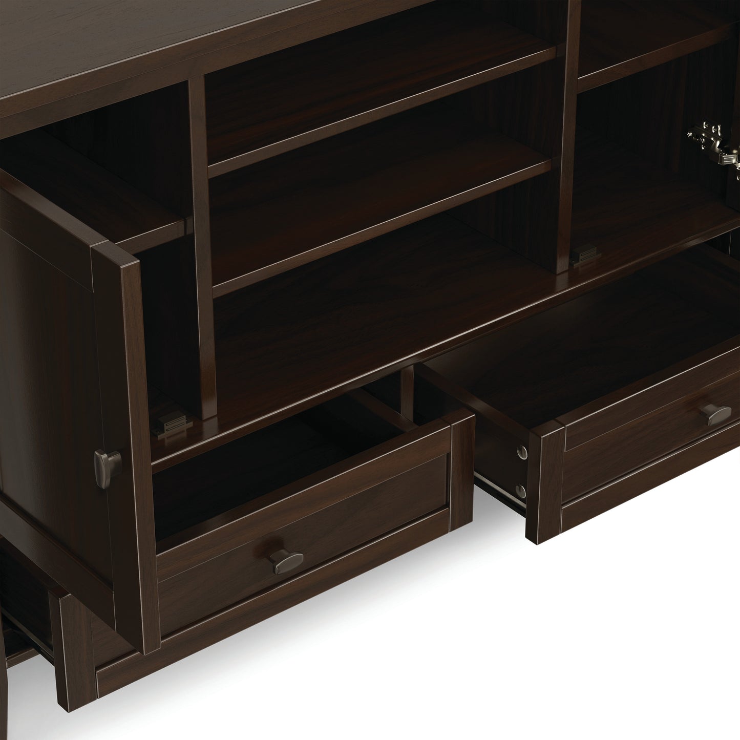 Brunette Brown | Warm Shaker TV Media Stand