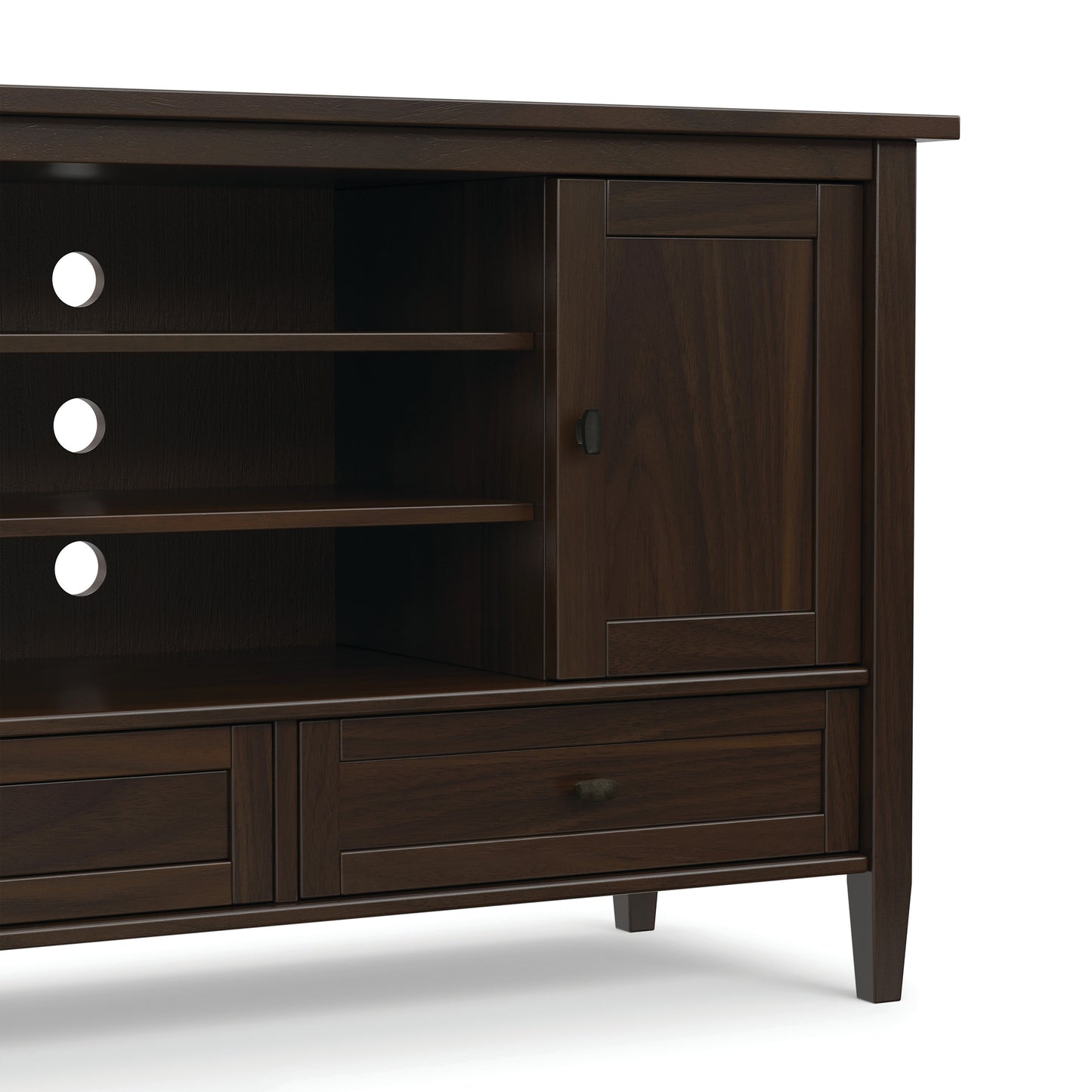 Brunette Brown | Warm Shaker TV Media Stand