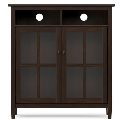 Brunette Brown | Warm Shaker Medium Storage Media Cabinet