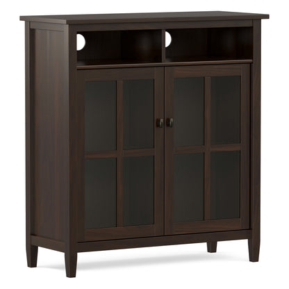 Brunette Brown | Warm Shaker Medium Storage Media Cabinet