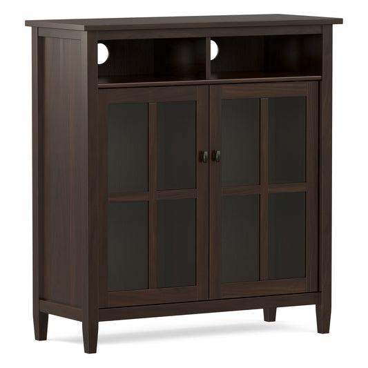 Brunette Brown | Warm Shaker Medium Storage Media Cabinet