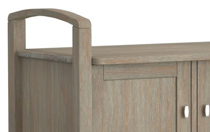 Distressed Grey | Warm Shaker 44 inch Entryway Bench