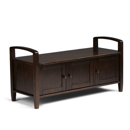 Brunette Brown | Warm Shaker 44 inch Entryway Bench