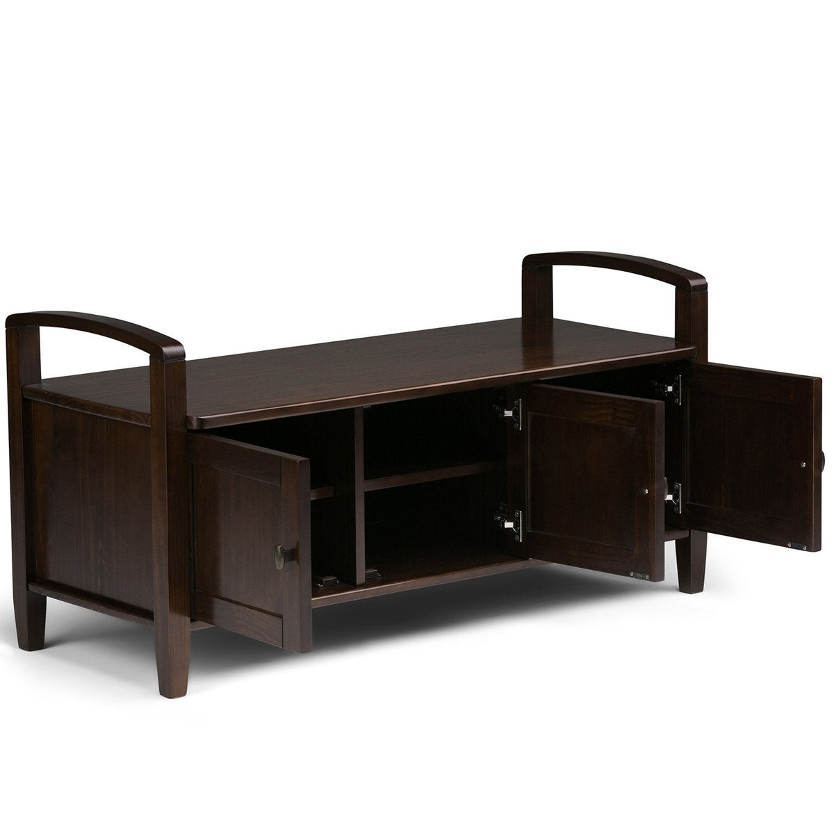 Brunette Brown | Warm Shaker 44 inch Entryway Bench