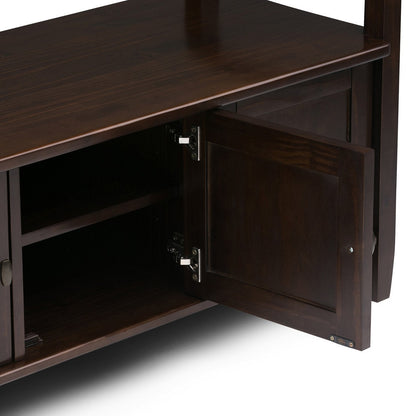 Brunette Brown | Warm Shaker 44 inch Entryway Bench