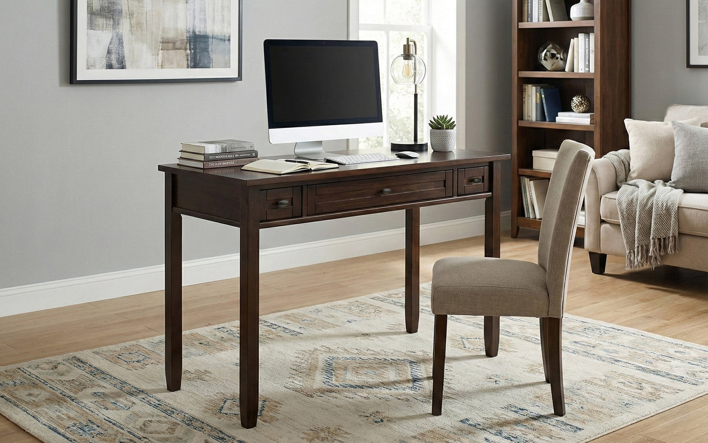 Brunette Brown | Warm Shaker 48 inch Desk