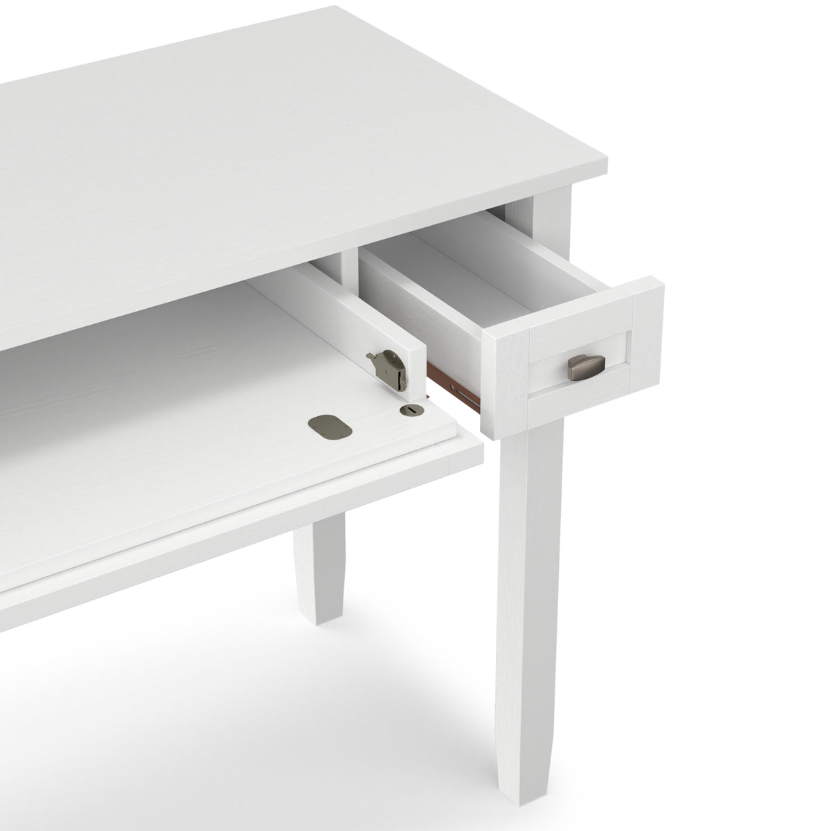 White | Warm Shaker 48 inch Desk
