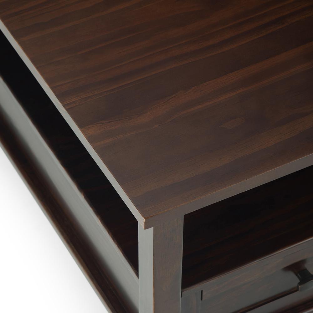 Brunette Brown | Warm Shaker Square Coffee Table