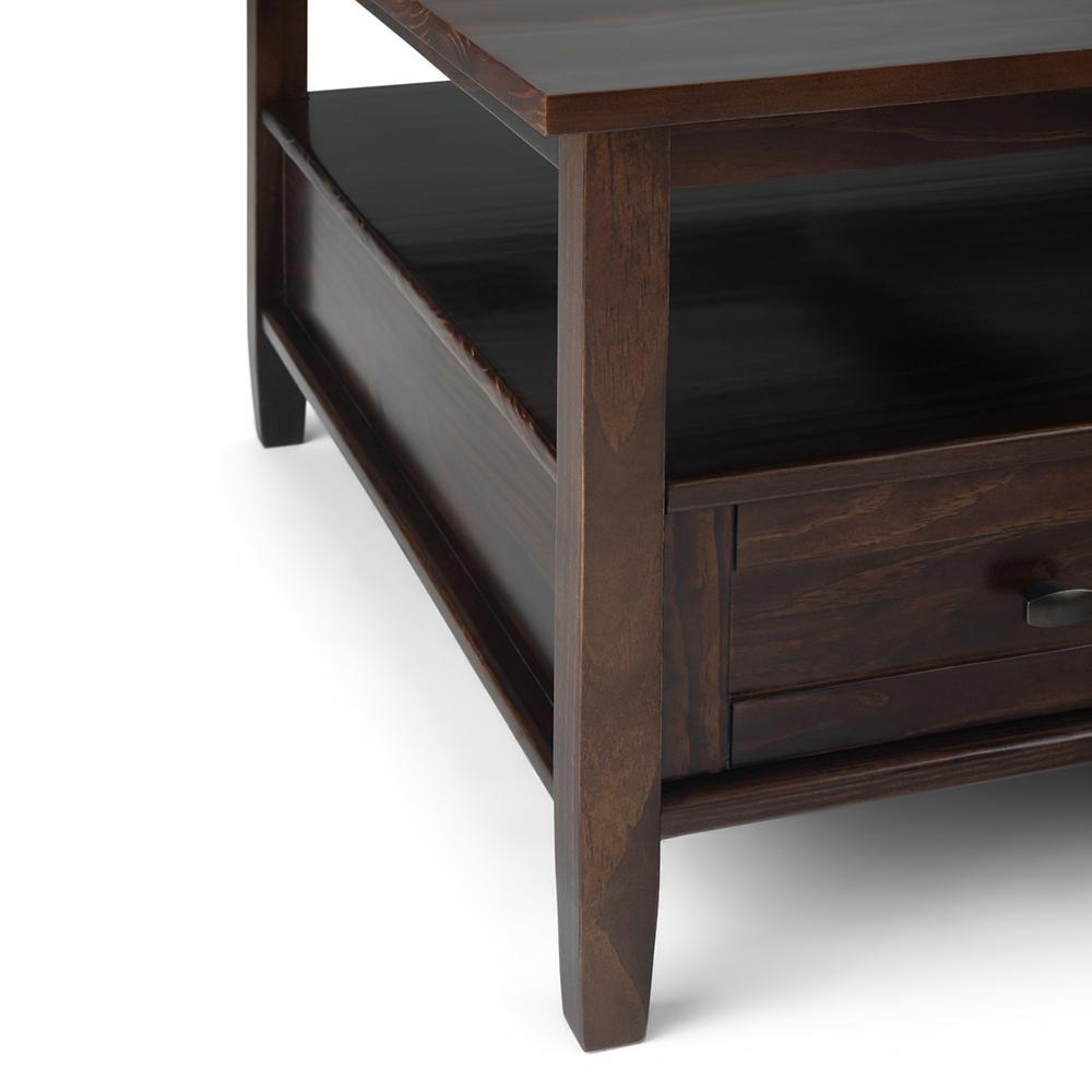 Brunette Brown | Warm Shaker Square Coffee Table