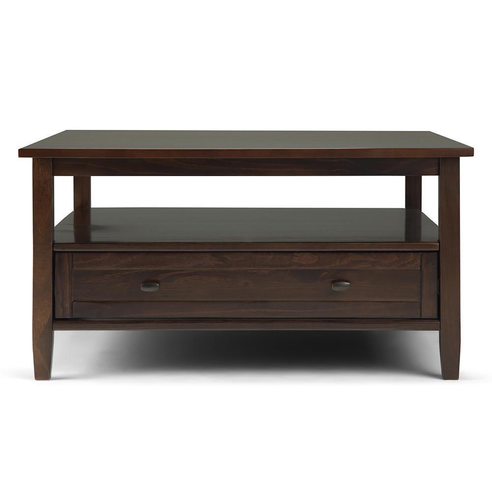 Brunette Brown | Warm Shaker Square Coffee Table
