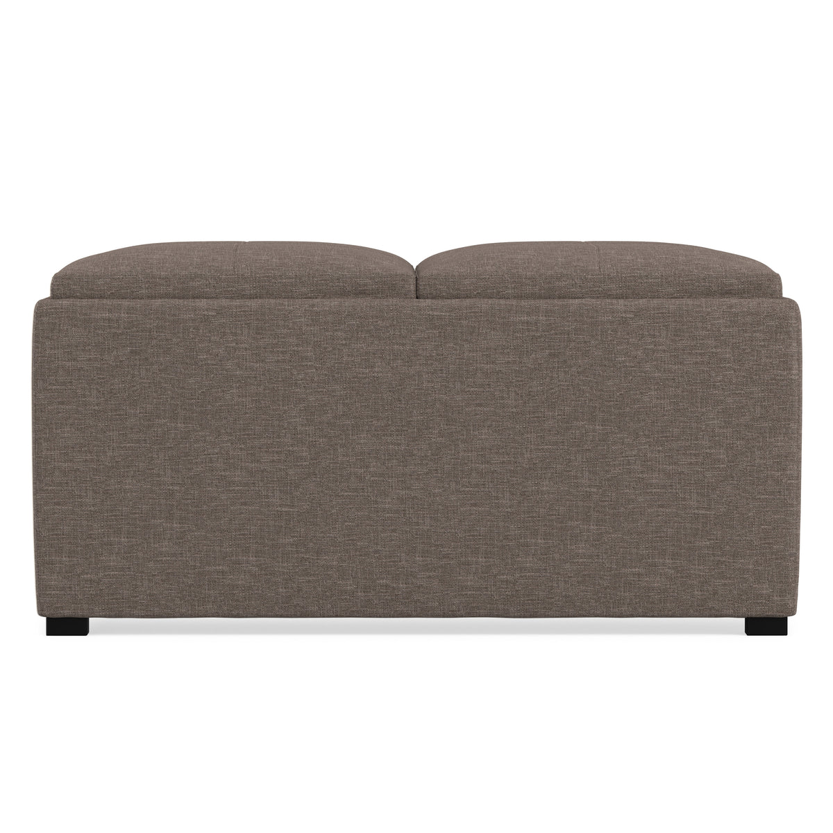 Fawn Brown Linen Style Fabric | Avalon Table Ottoman in Linen