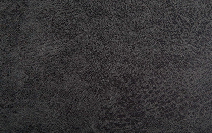 Distressed Black Distressed Vegan Leather | 5 Pc Storage Ottoman in Distressed Vegan Leather