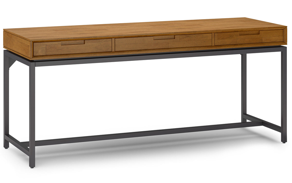 Medium Saddle Brown | Banting 72 inch Desk and 30 inch Bookcase