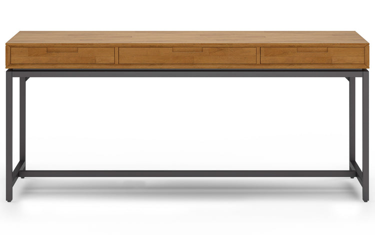Medium Saddle Brown | Banting 72 inch Desk and 30 inch Bookcase