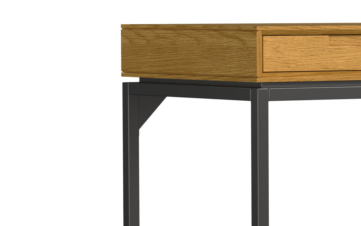 Oak Oak Veneer | Banting 72 inch Desk and 30 inch Bookcase in Oak