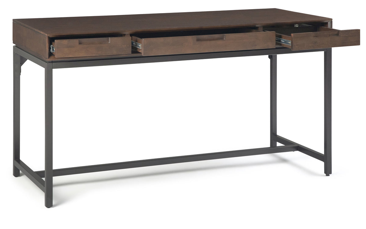 Medium Saddle Brown | Banting 60 inch Desk and 30 inch Bookcase (Set of 2)