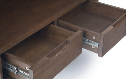 Walnut Brown | Banting 48 inch Desk and 30 inch Bookcase