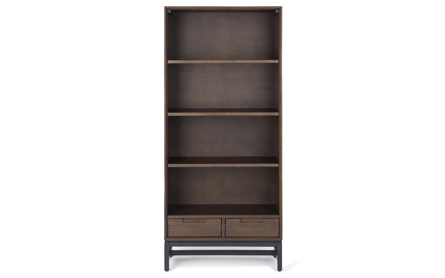 Walnut Brown | Banting 48 inch Desk and 30 inch Bookcase