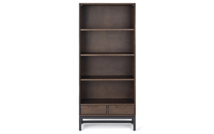 Walnut Brown | Banting 48 inch Desk and 30 inch Bookcase