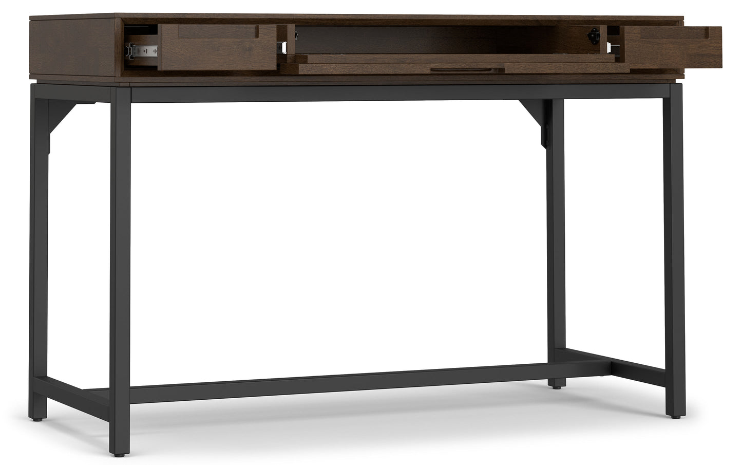 Walnut Brown | Banting 48 inch Desk and 30 inch Bookcase