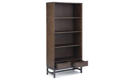 Walnut Brown | Banting 48 inch Desk and 30 inch Bookcase