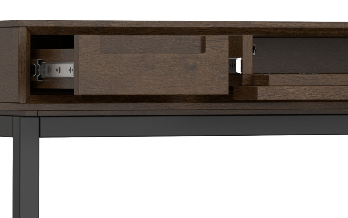 Walnut Brown | Banting 48 inch Desk and 30 inch Bookcase