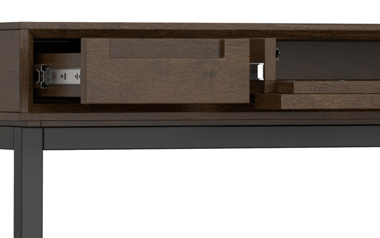 Walnut Brown | Banting 48 inch Desk and 30 inch Bookcase