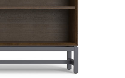 Walnut Brown | Banting 60 inch Desk and 64 inch Bookcase