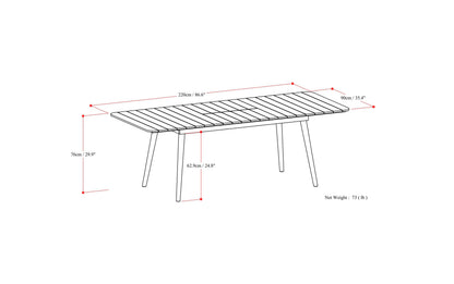 Beachside Outdoor Extendable Dining Table