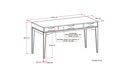 Black | Harper 60 inch Desk