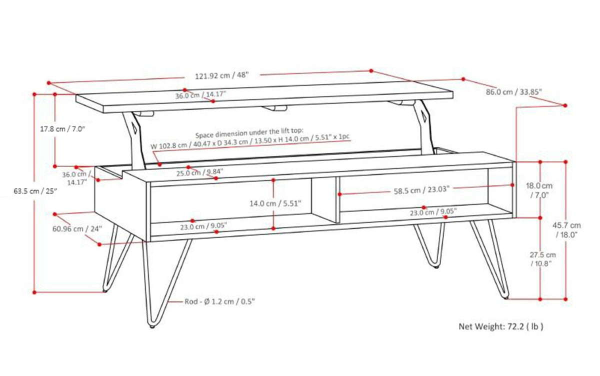 Refined Natural Black Mango | Hunter Coffee Table