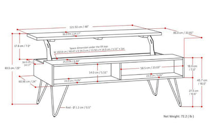 Refined Natural Black Mango | Hunter Coffee Table