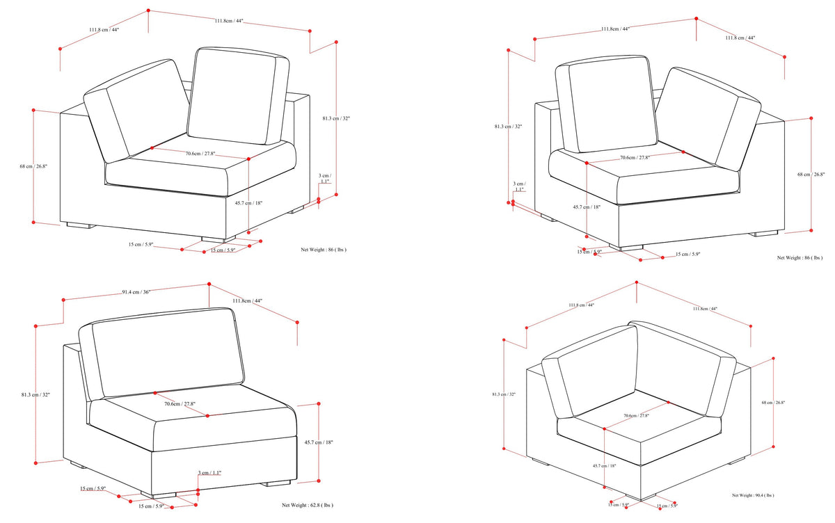Jasmine U-Shaped Sectional