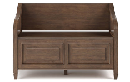 Rustic Natural Aged Brown | Connaught 42-inch Storage Bench and 40-inch Cabinet
