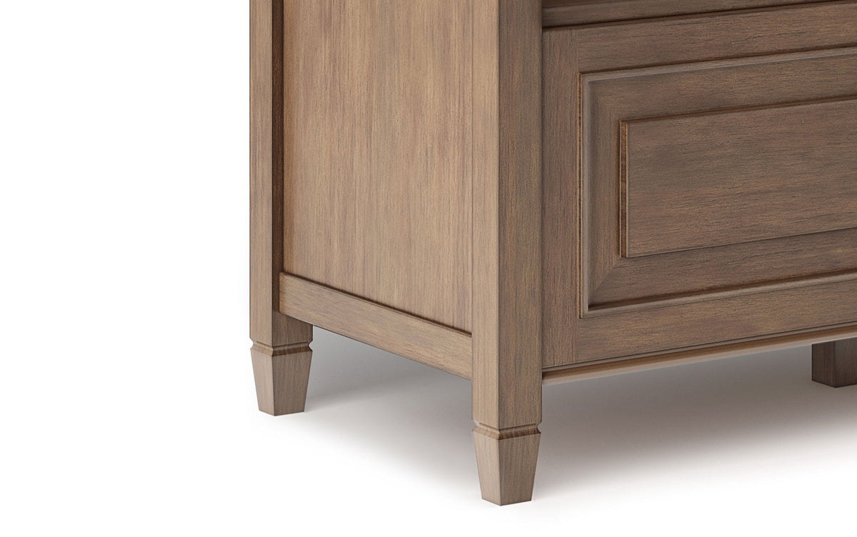 Rustic Natural Aged Brown | Connaught 42-inch Storage Bench and 40-inch Cabinet