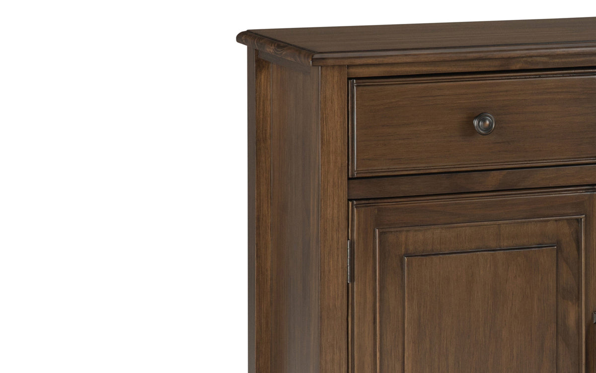 Rustic Natural Aged Brown | Connaught 42-inch Storage Bench and 40-inch Cabinet