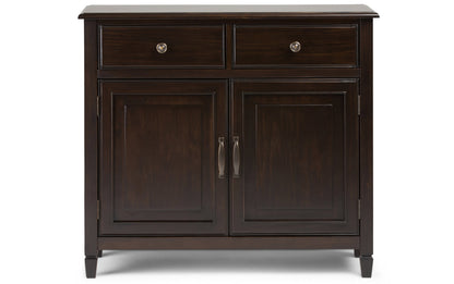 Dark Chestnut Brown | Connaught 30-inch Storage Bench and 40-inch Cabinet