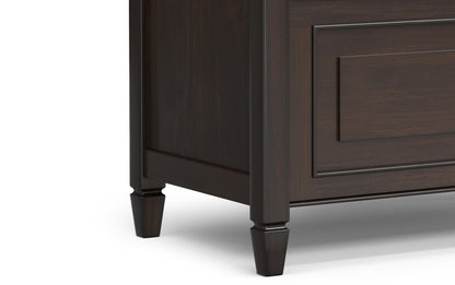 Dark Chestnut Brown | Connaught 30-inch Storage Bench and 40-inch Cabinet