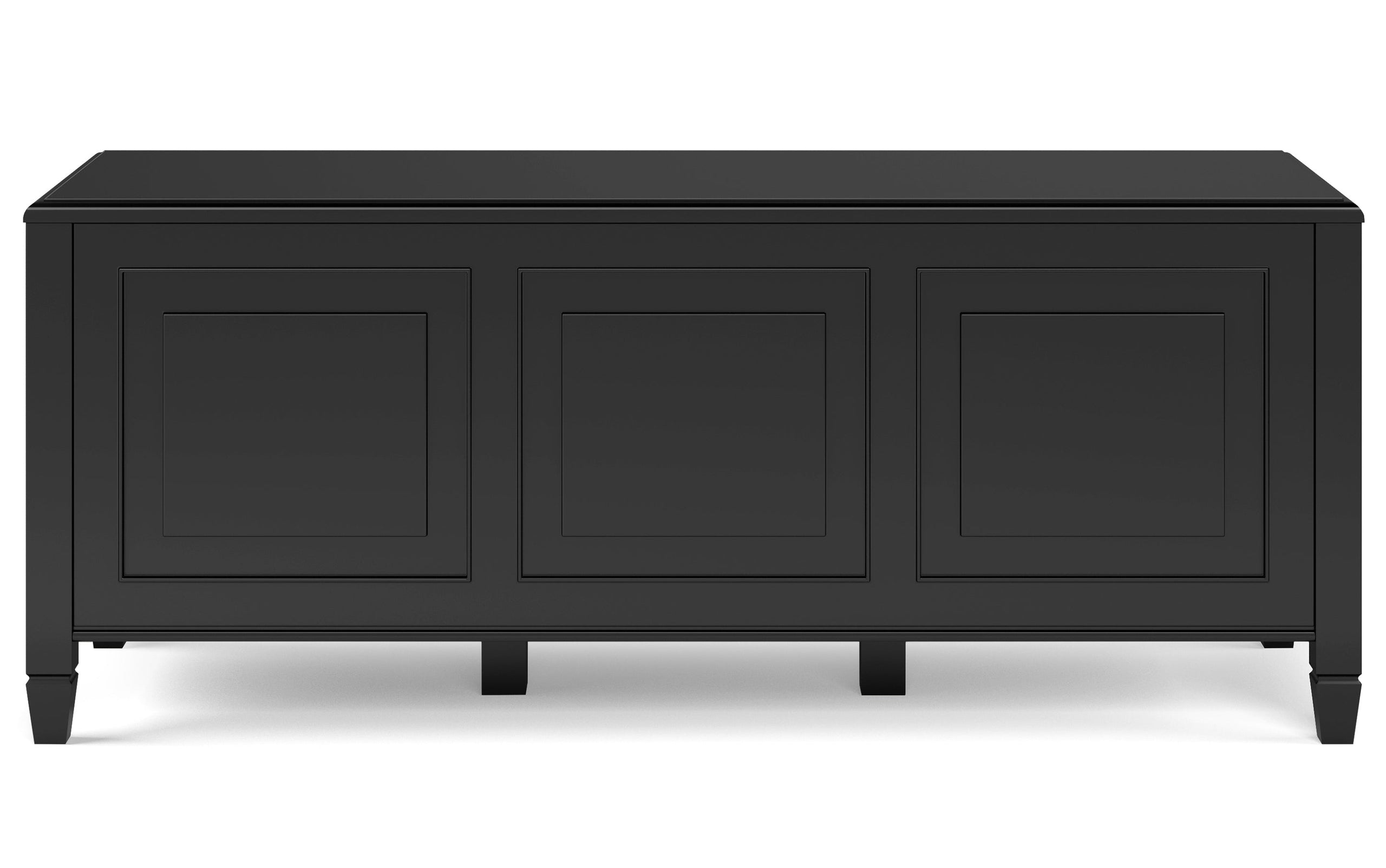 Black | Connaught 51-inch Storage Bench and 40-inch Cabinet