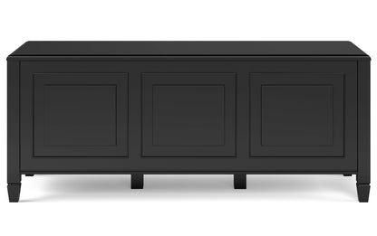 Black | Connaught 51-inch Storage Bench and 40-inch Cabinet
