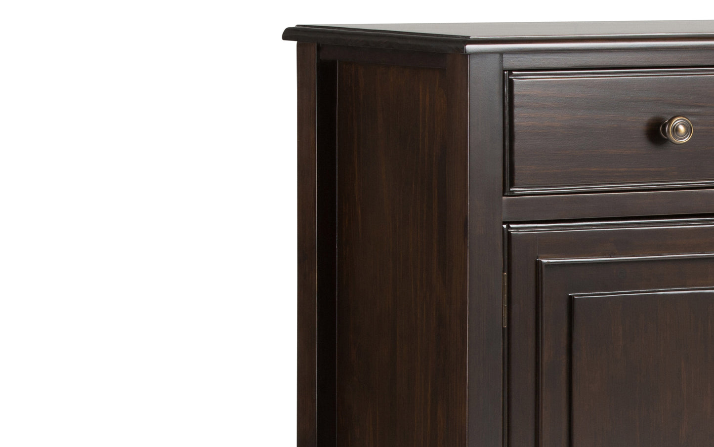 Dark Chestnut Brown | Connaught 51-inch Storage Bench and 40-inch Cabinet