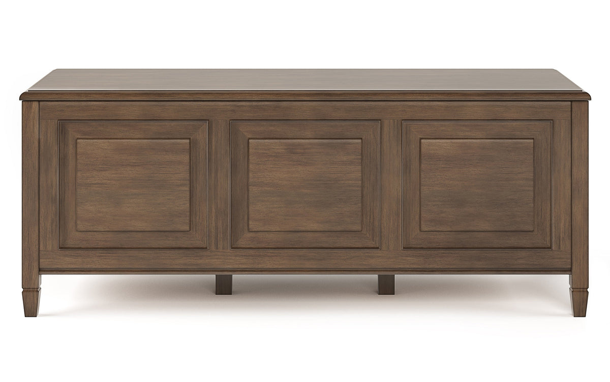 Natural Aged Brown | Connaught 51-inch Storage Bench and 40-inch Cabinet
