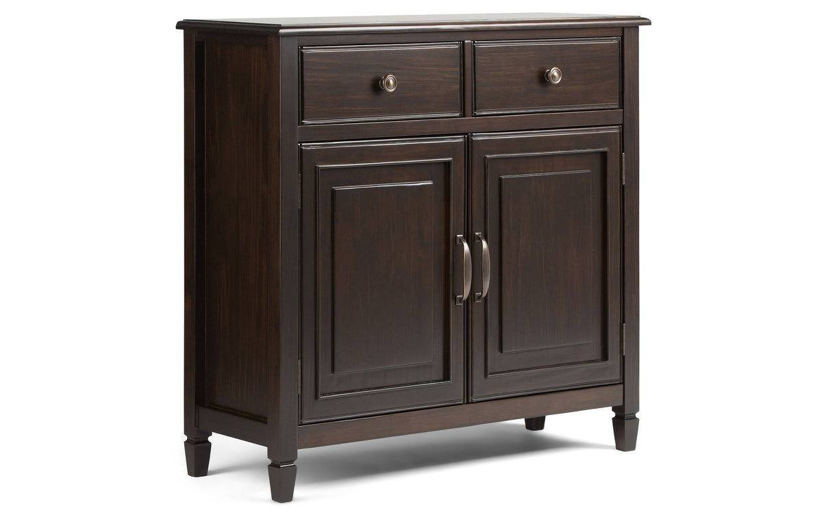 Dark Chestnut Brown | Connaught 36-inch Storage Bench and 40-inch Cabinet