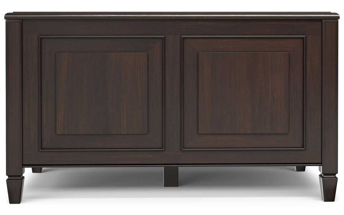 Dark Chestnut Brown | Connaught 36-inch Storage Bench and 40-inch Cabinet