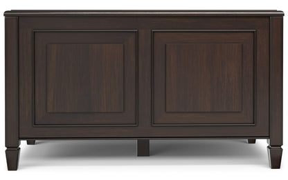 Dark Chestnut Brown | Connaught 36-inch Storage Bench and 40-inch Cabinet