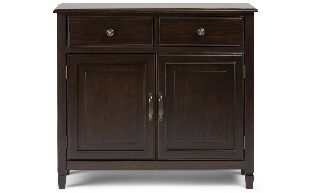 Dark Chestnut Brown | Connaught 36-inch Storage Bench and 40-inch Cabinet
