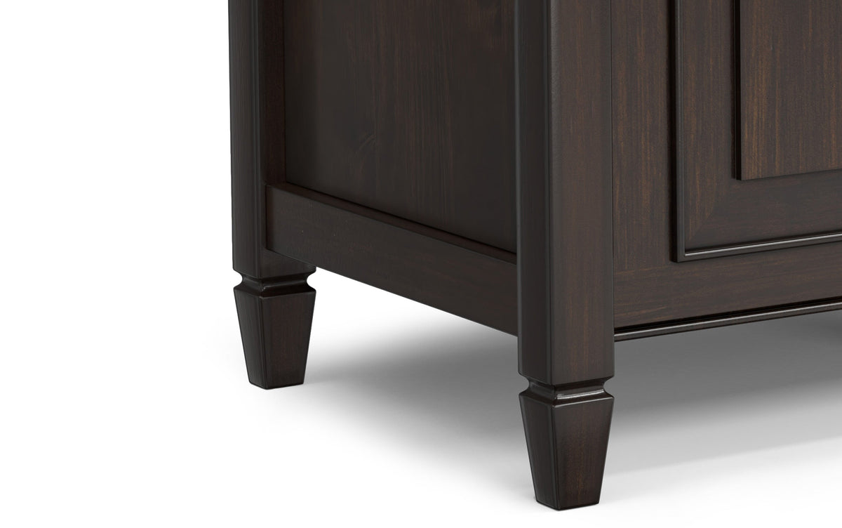 Dark Chestnut Brown | Connaught 36-inch Storage Bench and 40-inch Cabinet