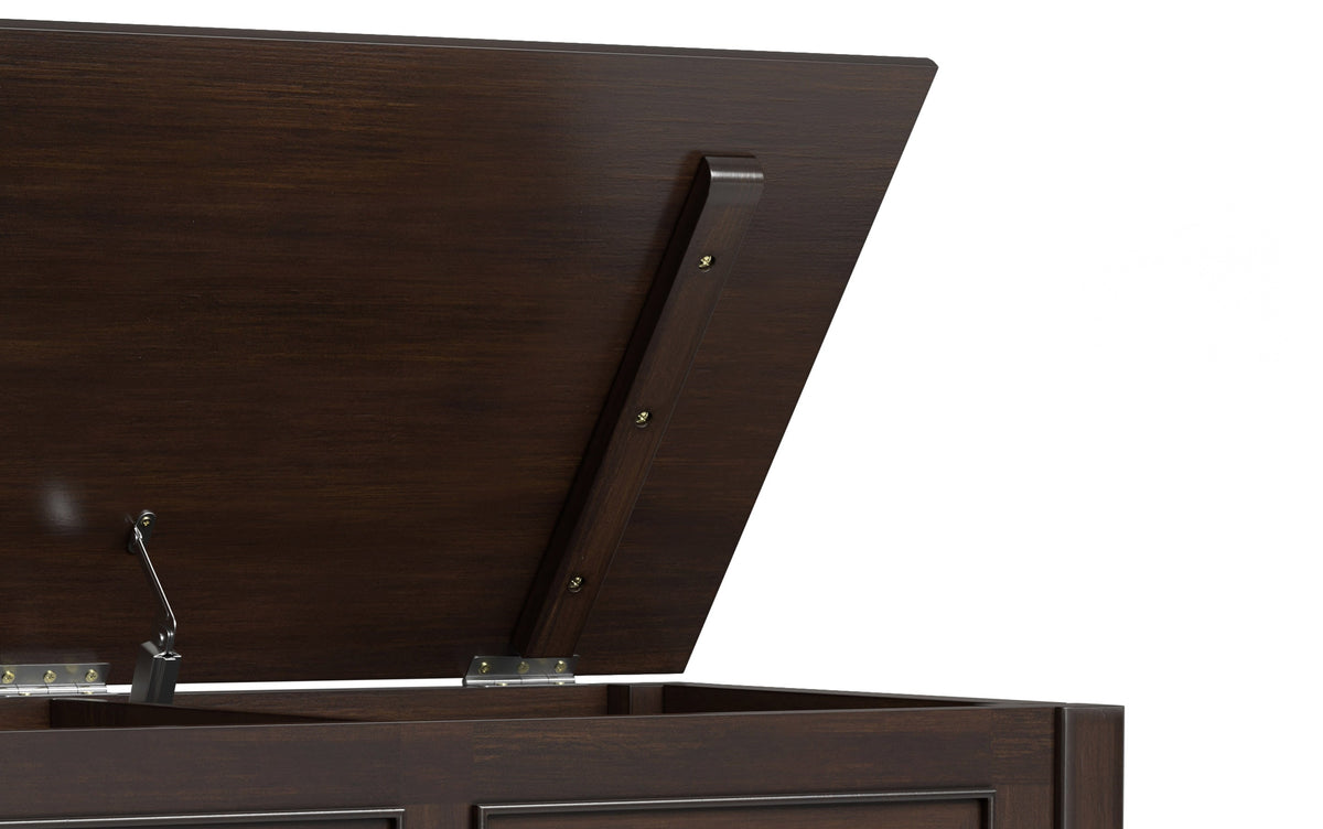 Dark Chestnut Brown | Connaught 36-inch Storage Bench and 40-inch Cabinet