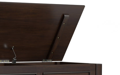 Dark Chestnut Brown | Connaught 36-inch Storage Bench and 40-inch Cabinet